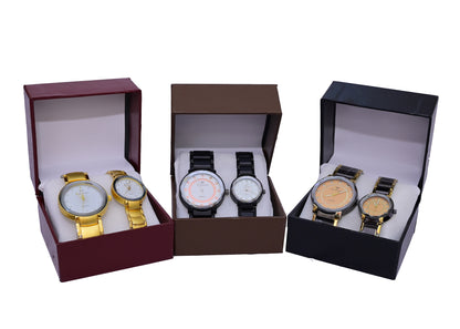 Elegant ChronoX Watch Combo for Pairs.
